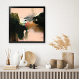 Shop Deep Creek (Square) Art Print-Abstract, Green, Square, View All, WA-framed painted poster wall decor artwork