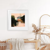 Shop Deep Creek (Square) Art Print-Abstract, Green, Square, View All, WA-framed painted poster wall decor artwork