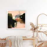 Shop Deep Creek (Square) Art Print-Abstract, Green, Square, View All, WA-framed painted poster wall decor artwork