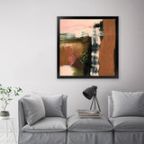 Shop Embankment (Square) Art Print-Abstract, Brown, Square, View All, WA-framed painted poster wall decor artwork