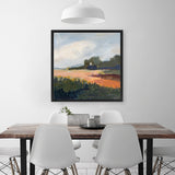 Shop Off Woodgate Road (Square) Canvas Art Print-Abstract, Green, Square, View All, WA-framed wall decor artwork