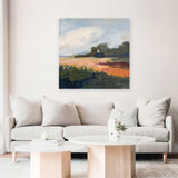 Shop Off Woodgate Road (Square) Canvas Art Print-Abstract, Green, Square, View All, WA-framed wall decor artwork