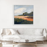 Shop Off Woodgate Road (Square) Canvas Art Print-Abstract, Green, Square, View All, WA-framed wall decor artwork