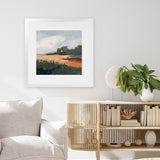 Shop Off Woodgate Road (Square) Art Print-Abstract, Green, Square, View All, WA-framed painted poster wall decor artwork