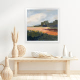 Shop Off Woodgate Road (Square) Art Print-Abstract, Green, Square, View All, WA-framed painted poster wall decor artwork