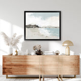 Shop Calm Water Neutral Art Print-Abstract, Horizontal, Landscape, Neutrals, Rectangle, View All, WA-framed painted poster wall decor artwork