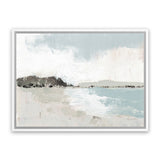 Shop Calm Water Neutral Canvas Art Print-Abstract, Horizontal, Landscape, Neutrals, Rectangle, View All, WA-framed wall decor artwork