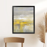 Shop Light After the Rain II Art Print-Abstract, Grey, Portrait, Rectangle, View All, WA, Yellow-framed painted poster wall decor artwork