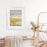 Shop Light After the Rain II Art Print-Abstract, Grey, Portrait, Rectangle, View All, WA, Yellow-framed painted poster wall decor artwork