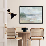 Shop Bay Fog Canvas Art Print-Abstract, Horizontal, Landscape, Neutrals, Rectangle, View All, WA-framed wall decor artwork