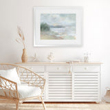 Shop Bay Fog Art Print-Abstract, Horizontal, Landscape, Neutrals, Rectangle, View All, WA-framed painted poster wall decor artwork