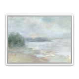 Shop Bay Fog Canvas Art Print-Abstract, Horizontal, Landscape, Neutrals, Rectangle, View All, WA-framed wall decor artwork