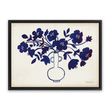 Shop Modern Blue I Canvas Art Print-Blue, Florals, Horizontal, Rectangle, View All, WA-framed wall decor artwork