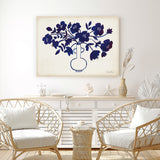 Shop Modern Blue I Canvas Art Print-Blue, Florals, Horizontal, Rectangle, View All, WA-framed wall decor artwork