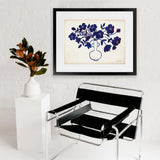 Shop Modern Blue I Art Print-Blue, Florals, Horizontal, Rectangle, View All, WA-framed painted poster wall decor artwork