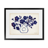 Shop Modern Blue II Art Print-Blue, Florals, Horizontal, Rectangle, View All, WA-framed painted poster wall decor artwork