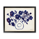 Shop Modern Blue II Art Print-Blue, Florals, Horizontal, Rectangle, View All, WA-framed painted poster wall decor artwork