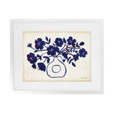 Shop Modern Blue II Art Print-Blue, Florals, Horizontal, Rectangle, View All, WA-framed painted poster wall decor artwork