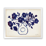 Shop Modern Blue II Art Print-Blue, Florals, Horizontal, Rectangle, View All, WA-framed painted poster wall decor artwork