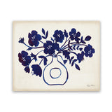 Shop Modern Blue II Art Print-Blue, Florals, Horizontal, Rectangle, View All, WA-framed painted poster wall decor artwork