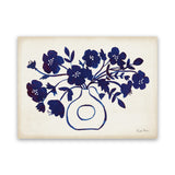 Shop Modern Blue II Canvas Art Print-Blue, Florals, Horizontal, Rectangle, View All, WA-framed wall decor artwork