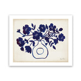 Shop Modern Blue II Art Print-Blue, Florals, Horizontal, Rectangle, View All, WA-framed painted poster wall decor artwork