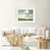 Shop Moorland Art Print-Abstract, Green, Horizontal, Rectangle, View All, WA-framed painted poster wall decor artwork