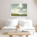 Shop Moorland Art Print-Abstract, Green, Horizontal, Rectangle, View All, WA-framed painted poster wall decor artwork
