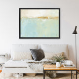 Shop Golden Hill Canvas Art Print-Abstract, Blue, Green, Horizontal, Neutrals, Rectangle, View All, WA-framed wall decor artwork