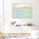 Shop Golden Hill Canvas Art Print-Abstract, Blue, Green, Horizontal, Neutrals, Rectangle, View All, WA-framed wall decor artwork