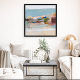 Shop Moab (Square) Canvas Art Print-Abstract, Blue, Square, View All, WA-framed wall decor artwork