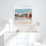 Shop Moab (Square) Art Print-Abstract, Blue, Square, View All, WA-framed painted poster wall decor artwork