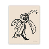 Shop Ink Sketch Flower Art Print-Black, Botanicals, Portrait, Rectangle, View All, WA-framed painted poster wall decor artwork