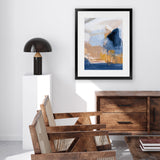 Shop Riverbank Crop Art Print-Abstract, Blue, Portrait, Rectangle, View All, WA-framed painted poster wall decor artwork