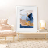Shop Riverbank Crop Art Print-Abstract, Blue, Portrait, Rectangle, View All, WA-framed painted poster wall decor artwork
