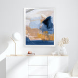 Shop Riverbank Crop Art Print-Abstract, Blue, Portrait, Rectangle, View All, WA-framed painted poster wall decor artwork