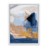 Shop Riverbank Crop Canvas Art Print-Abstract, Blue, Portrait, Rectangle, View All, WA-framed wall decor artwork