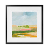 Shop Spring Green (Square) Art Print-Abstract, Green, Square, View All, WA, Yellow-framed painted poster wall decor artwork