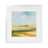 Shop Spring Green (Square) Art Print-Abstract, Green, Square, View All, WA, Yellow-framed painted poster wall decor artwork