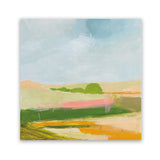 Shop Spring Green (Square) Art Print-Abstract, Green, Square, View All, WA, Yellow-framed painted poster wall decor artwork