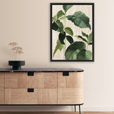 Shop Tropical Study II Linen Canvas Art Print-Botanicals, Green, Portrait, Rectangle, View All, WA-framed wall decor artwork