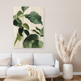 Shop Tropical Study II Linen Canvas Art Print-Botanicals, Green, Portrait, Rectangle, View All, WA-framed wall decor artwork