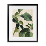 Shop Tropical Study II Linen Art Print-Botanicals, Green, Portrait, Rectangle, View All, WA-framed painted poster wall decor artwork