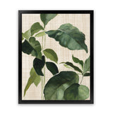 Shop Tropical Study II Linen Art Print-Botanicals, Green, Portrait, Rectangle, View All, WA-framed painted poster wall decor artwork