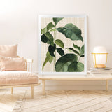 Shop Tropical Study II Linen Art Print-Botanicals, Green, Portrait, Rectangle, View All, WA-framed painted poster wall decor artwork