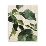 Shop Tropical Study II Linen Art Print-Botanicals, Green, Portrait, Rectangle, View All, WA-framed painted poster wall decor artwork