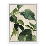 Shop Tropical Study II Linen Canvas Art Print-Botanicals, Green, Portrait, Rectangle, View All, WA-framed wall decor artwork