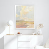 Shop Light Cloud Art Print-Abstract, Portrait, Rectangle, View All, WA, Yellow-framed painted poster wall decor artwork