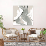 Shop Touch of Gray II (Square) Canvas Art Print-Abstract, Grey, Square, View All, WA-framed wall decor artwork