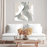 Shop Touch of Gray II (Square) Canvas Art Print-Abstract, Grey, Square, View All, WA-framed wall decor artwork